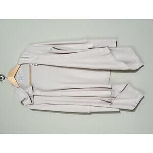 Splendid Waffle Knit Waterfall Cardigan Quiet Luxury Neutral Layer Made in USA S